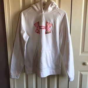 Under Armour White & Pink Camo Hoodie